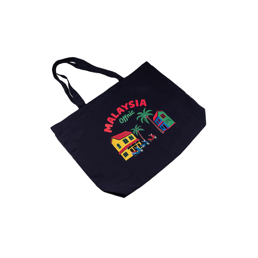 Tote Bag -（ Navy Peony）